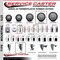 Service Caster FG9T4200BLA FG9T4300BLA FG9T4400BLA Rubbermaid Mobile Shelf Replace Caster Set, 4PK RUB-SCC-GR20S514-TPRB-716138-4 - alternate 4
